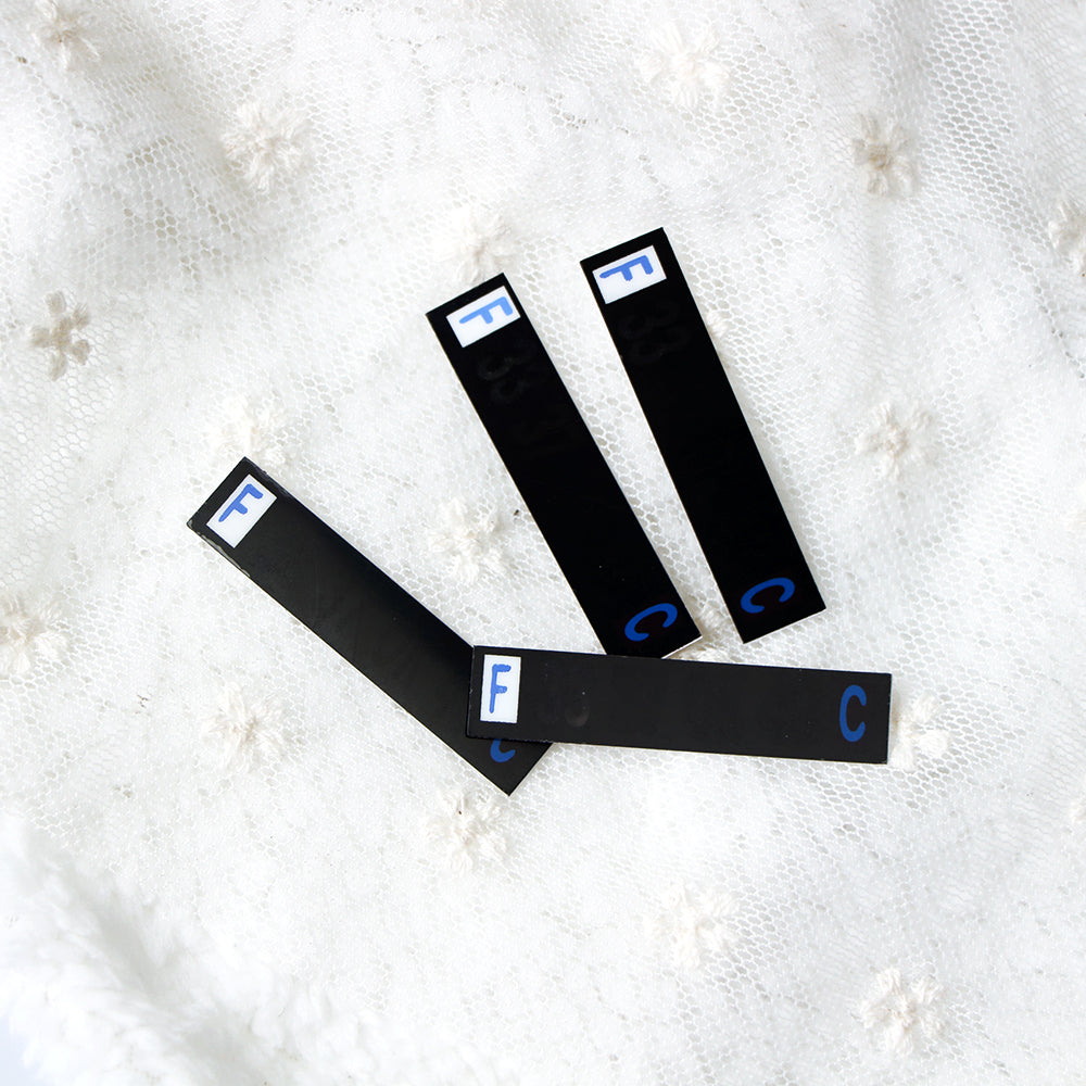5pcs/Lot Infant Milk Bottle Temperature Thermometer ABS Digital Sticker Thermometer Infant Milk Bottle Temperature Plastic Strip