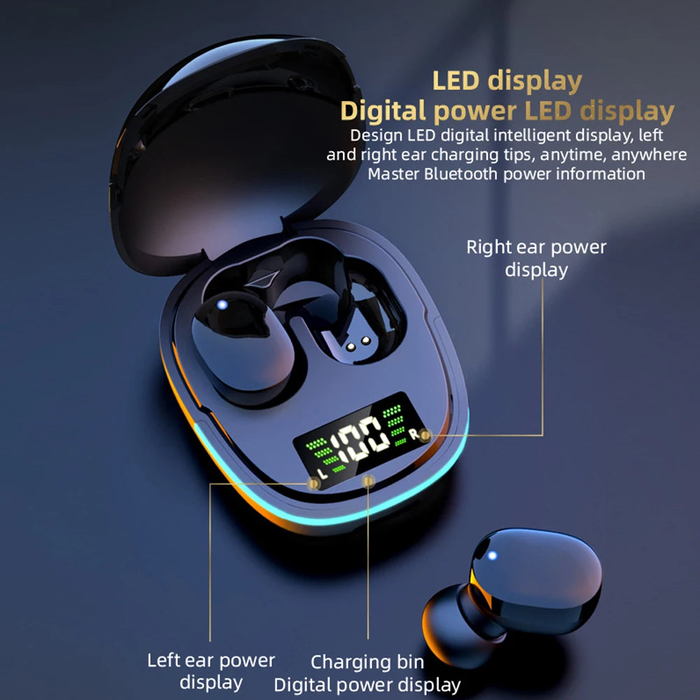 G9S Bluetooth Earphone Battery Display Stereo In Ear Sports TWS Portable
