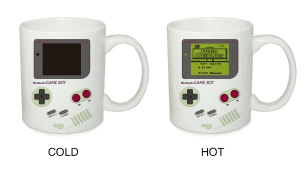 Retro Game Machine Mark Color Changing Cup Student Thermal Warm Coffee Cup