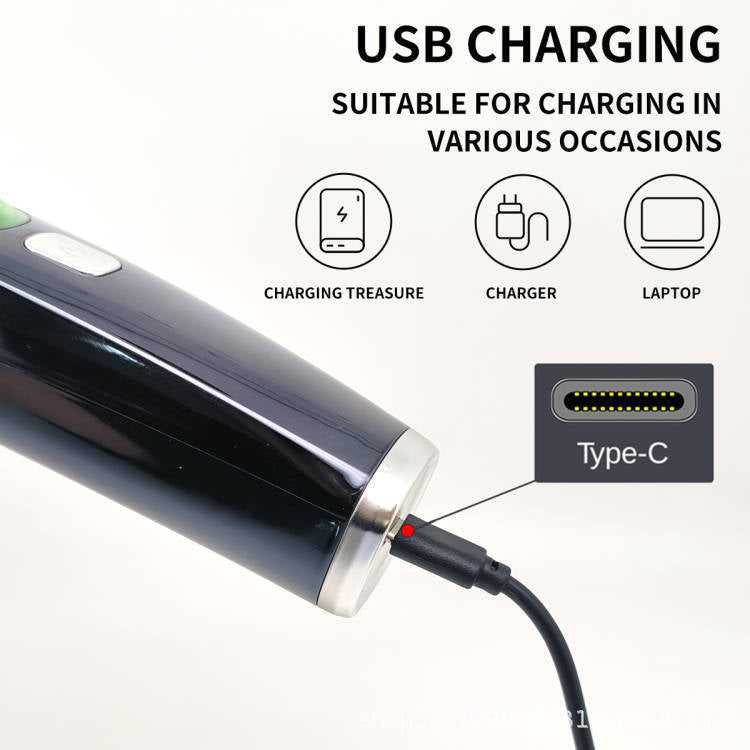 Automatic hair suction electric hair clipper with high-power anti water and electric thrusters and digital hair clippers 
