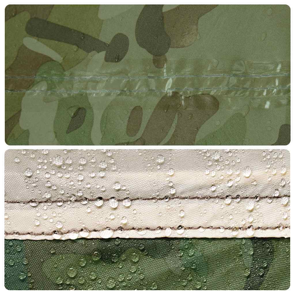vidaXL Camping Tarp Camouflage 406x306 cm Vedenpitävä