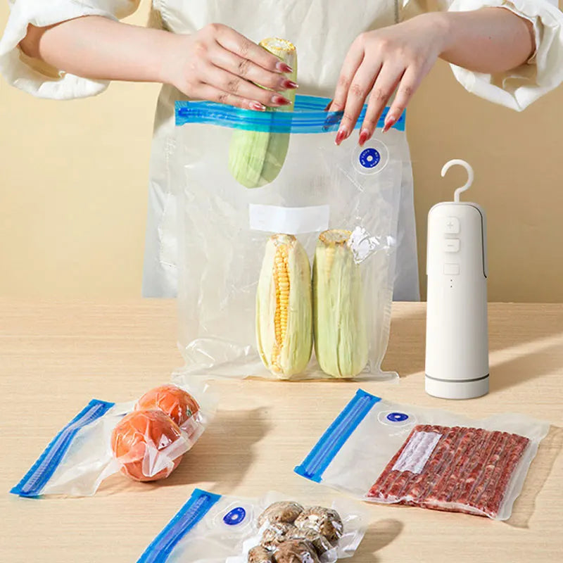 Vacuum Sealer Packaging Machine Household Food Vacuum Sealing Machine Small Plastic Sealing Machine Vacuum Food Sealing Handheld
