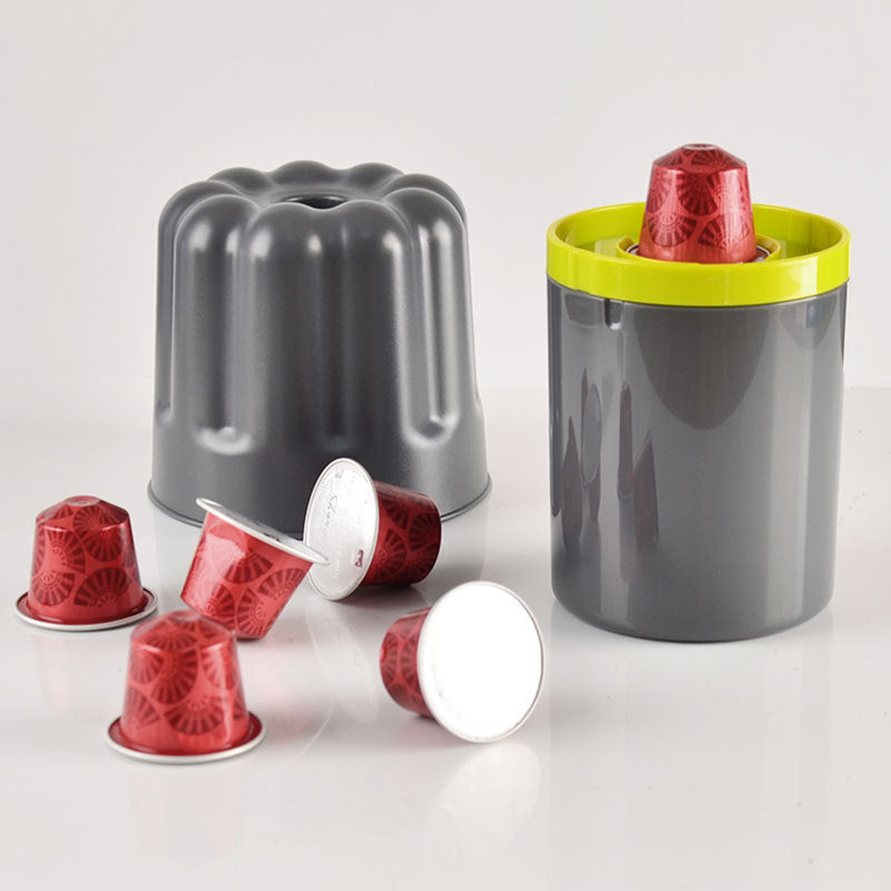 Capsule Used Coffee Grounds Bucket Powder Bucket Aluminum Foil Capsule Powder Separation Bucket Press Waste Residue Bucket