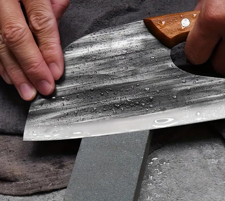 Hand Forged Bone Cutter Kitchen Knife, High-Carbon Stainless Steel, Ergonomic Handle, Dual-Use Slicer, Lightweight, Easy to Clean