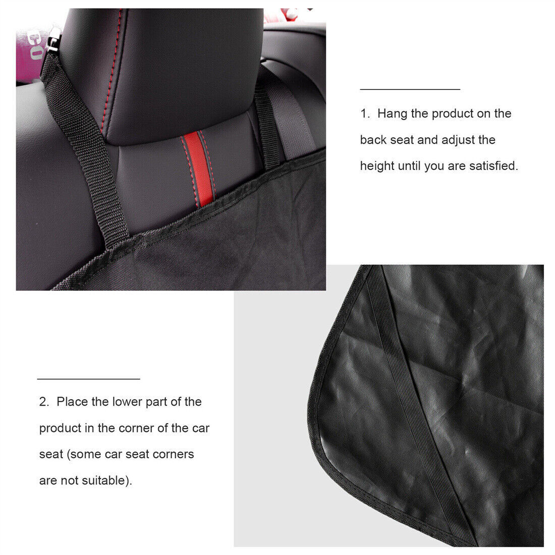 Waterproof Car Rear Back Seat Cover Pet Dog Auto Protector Non-slip Hammock Mat