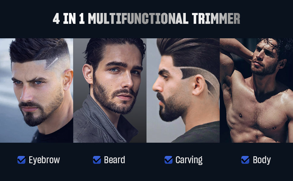 Sejoy Men's Hair Trimmer Multifunction Hair clippers for Body Head Hair Electric Beard Trimmer Shaver Rechargeable Grooming Kit