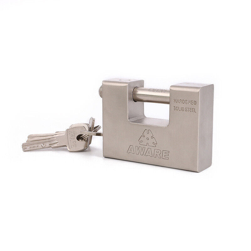 HEAVY DUTY 94mm Padlock HARDENED Security Shutter Shipping Garage Shed Door Lock
