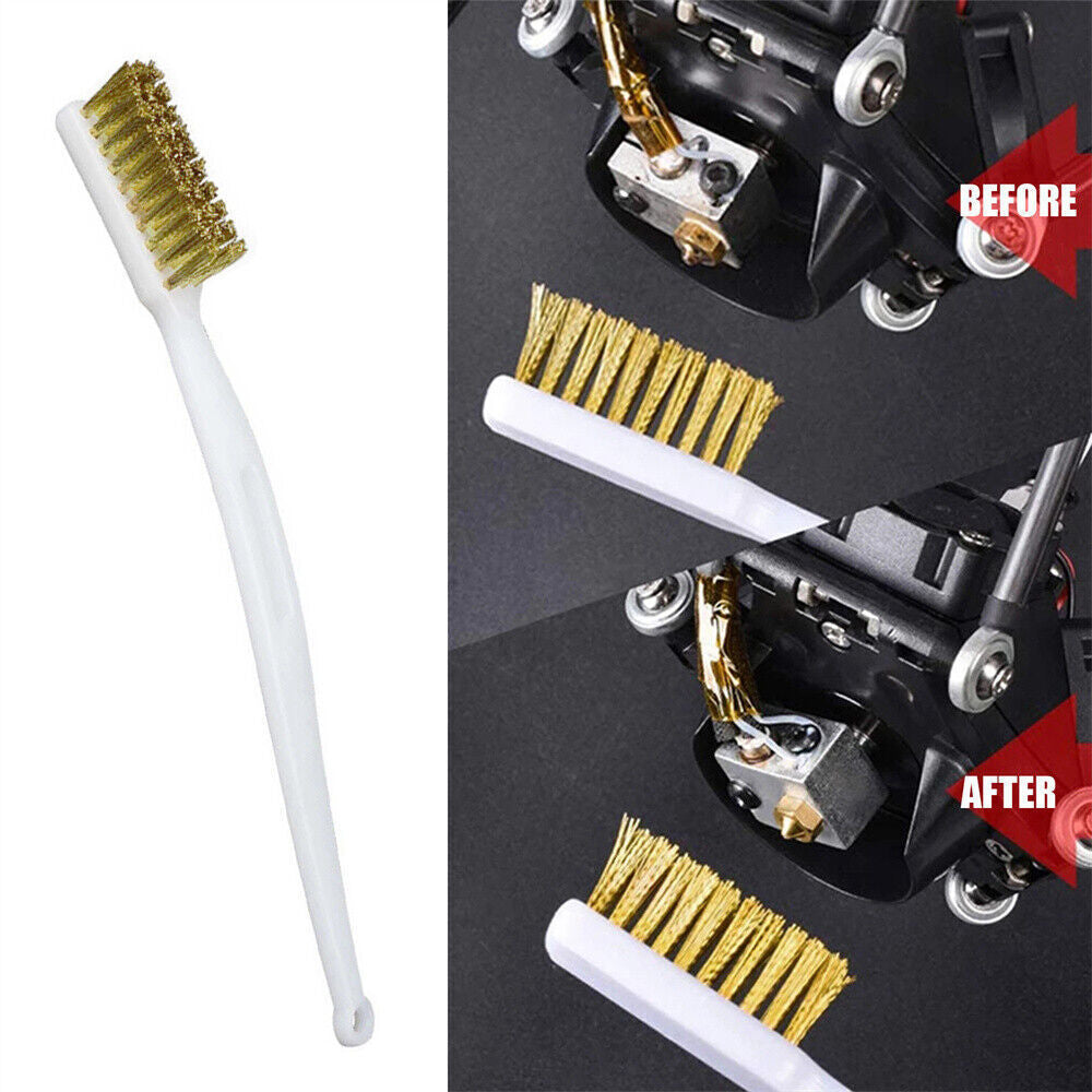 10Pieces Small Wire Brush Set Brush Steel Brass Nylon Metal Rust Paint Remover