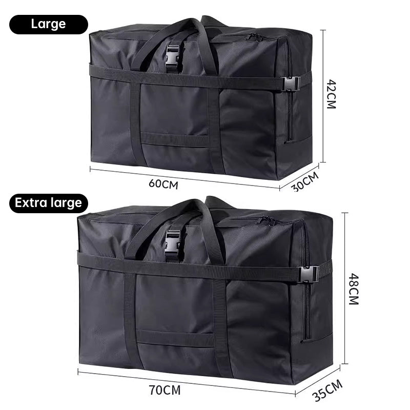 Oxford Fabric Storage Bag: Thick, Large-Capacity, Portable (Grid Pattern) – For Clothes, Blankets, Checked Luggage