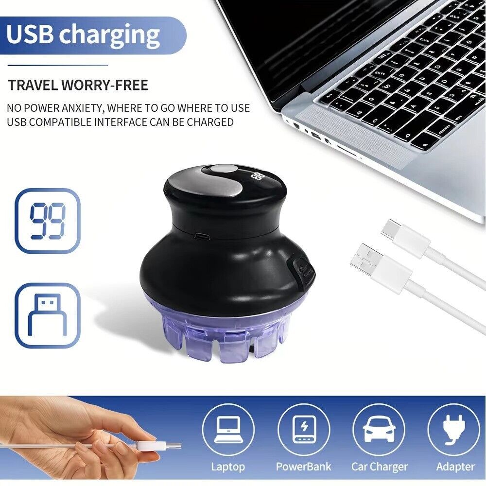 360Electric Shaver Hair Clippers Bald Head Beard Shaving Machine For Men UK
