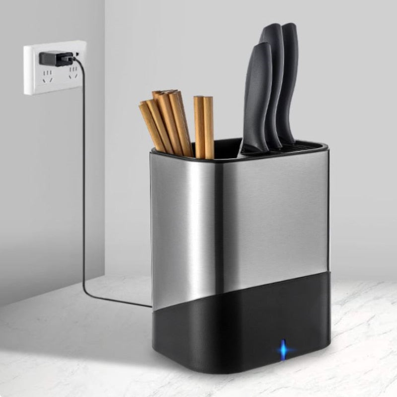Sterilization Knife Holder Chef Cleavers Sterilizers Knives Household UV Block Cooking Utensils Organizer Knife Holder Rack