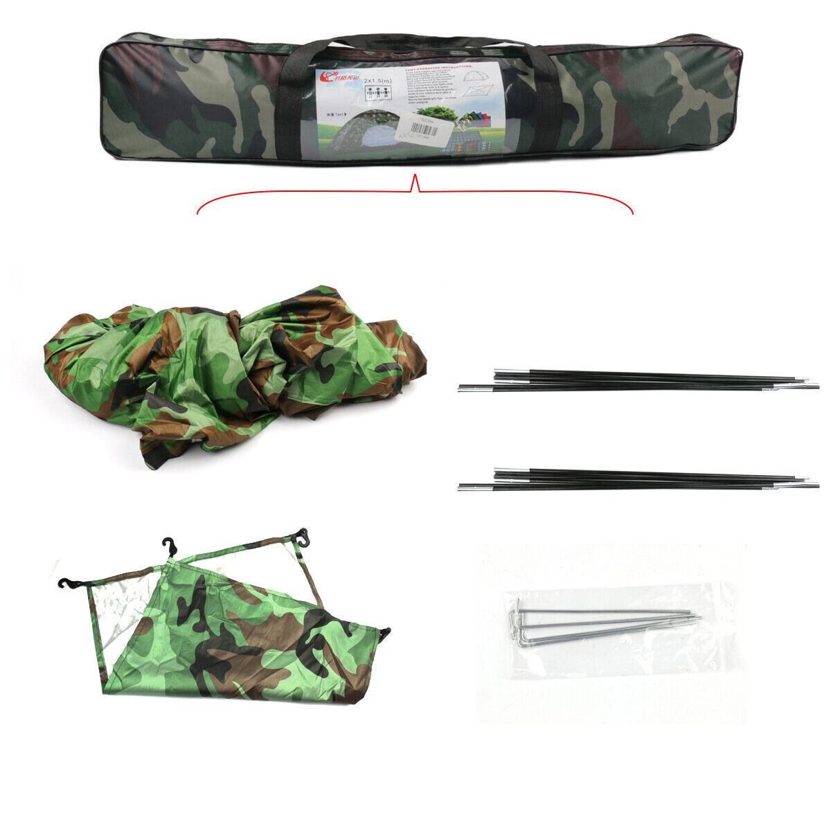 2-3 Man Automatic Instant Double Layer-Up Camping Tent Waterproof Outdoor