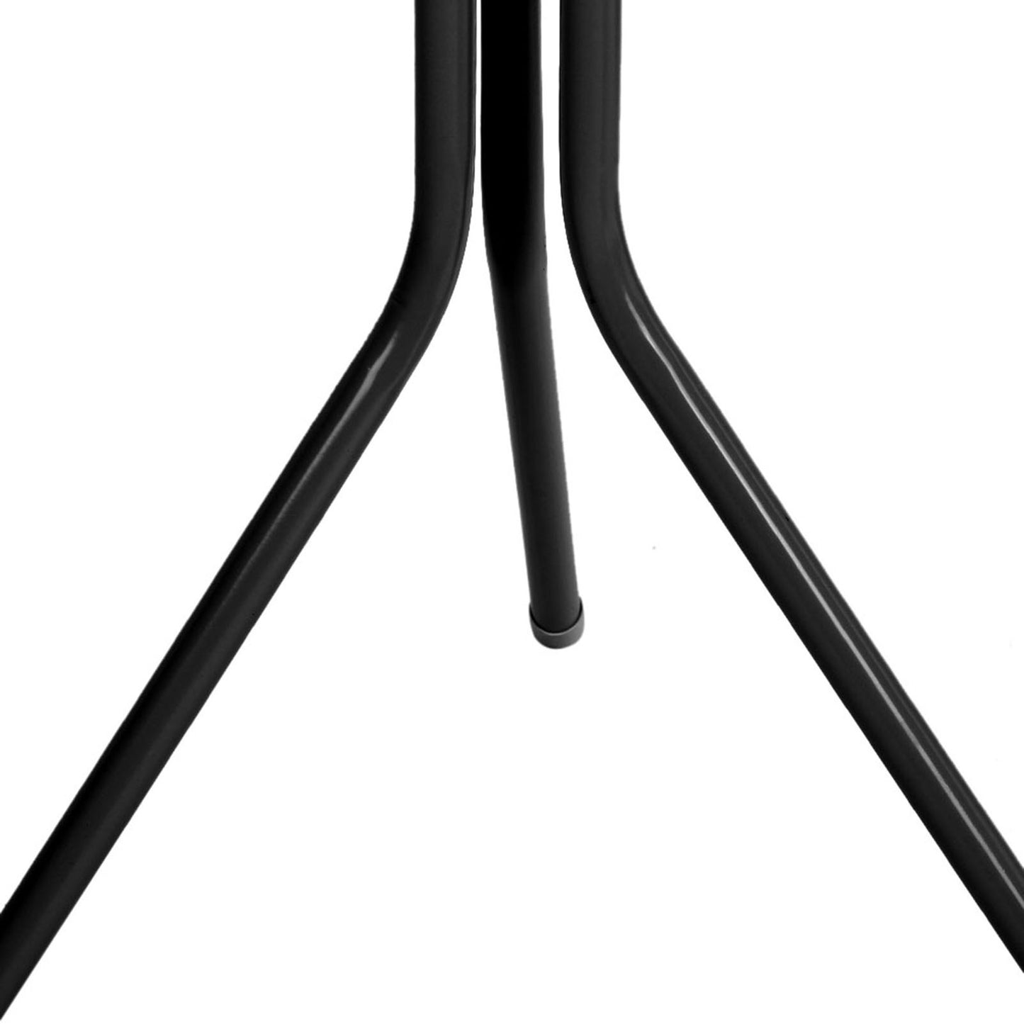 Multi Hook Metal Coat Hat Rack Tree Stand Clothes Bag Hanger Organizer for Home Bedroom (Black)