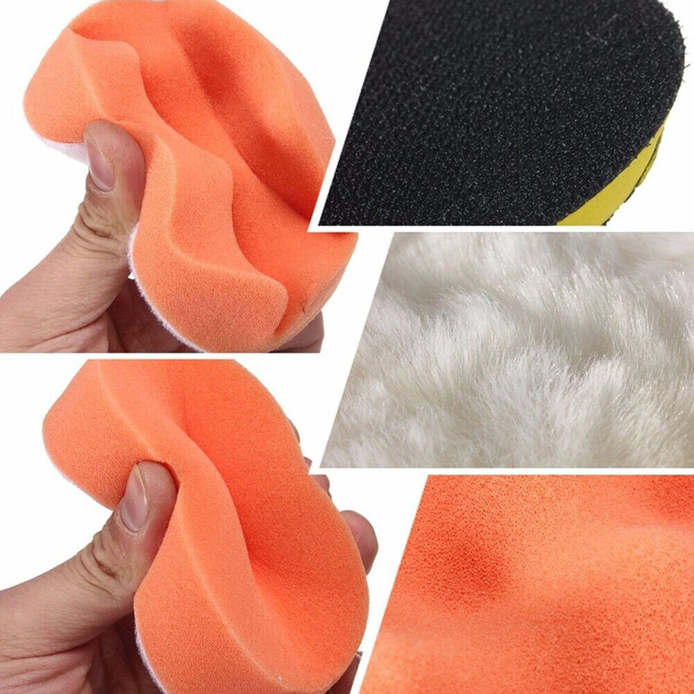 12pcs 3 Buffing Waxing Polishing Sponge Pads Kit Set For Car Polisher Drill UK