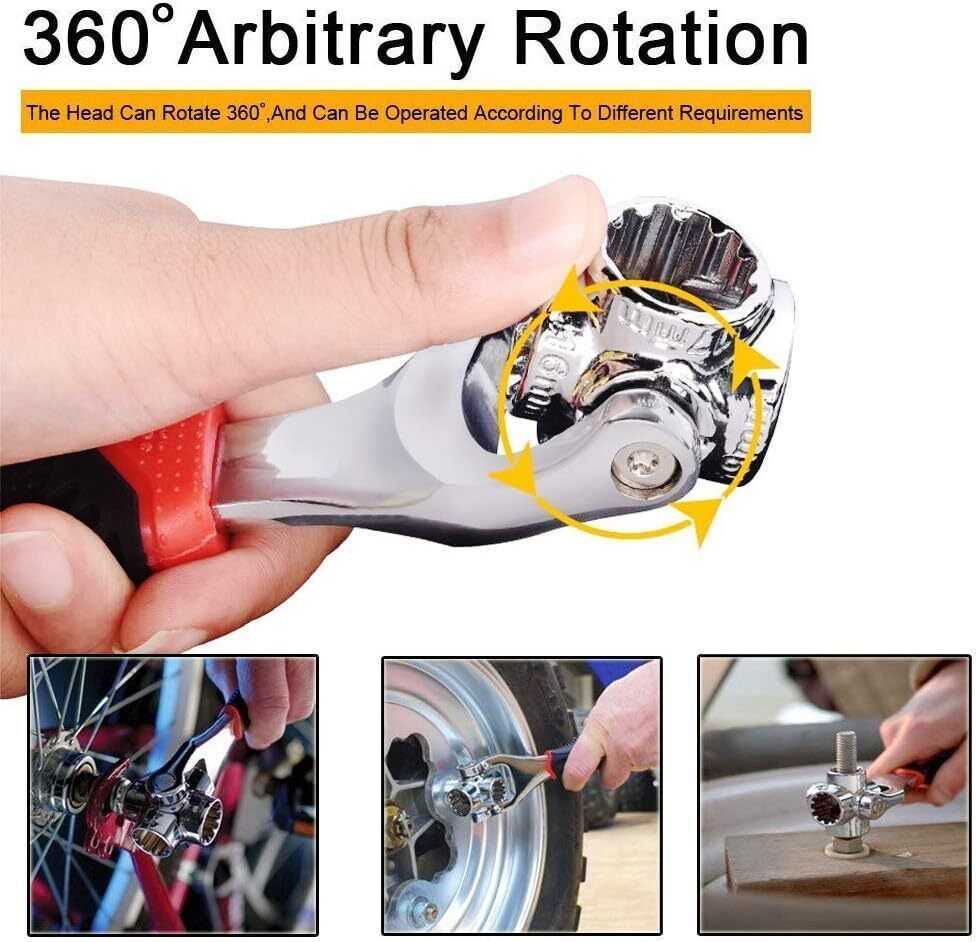 48 In 1 Universal Wrench Handy Adjustable Tool Multi-Function Socket Spanner