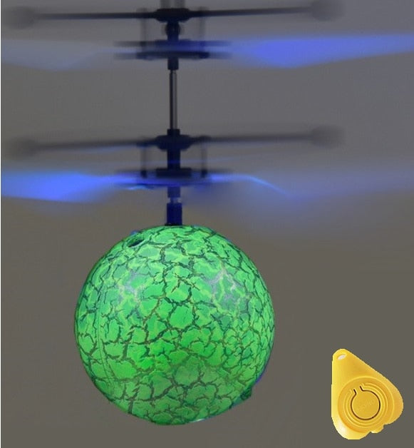 Colorful RC Flying Ball Luminous Kid's Flight Balls Infrared Induction Aircraft Remote Control Toys LED Light Mini Helicopter