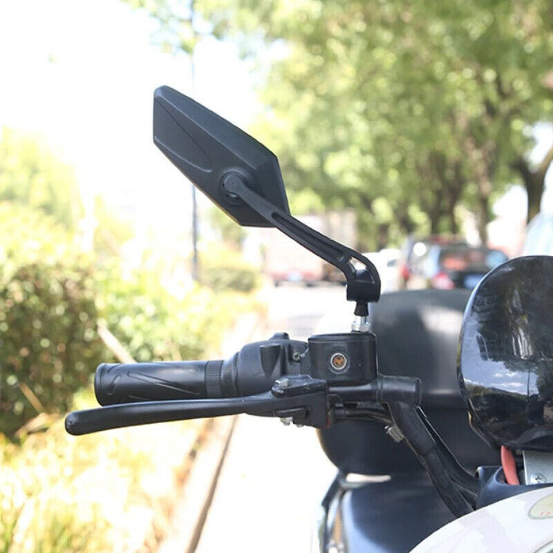 2x Bicycle Bike Handlebar Rear View Mirrors Rearview Rectangle Cycle Back Mirror