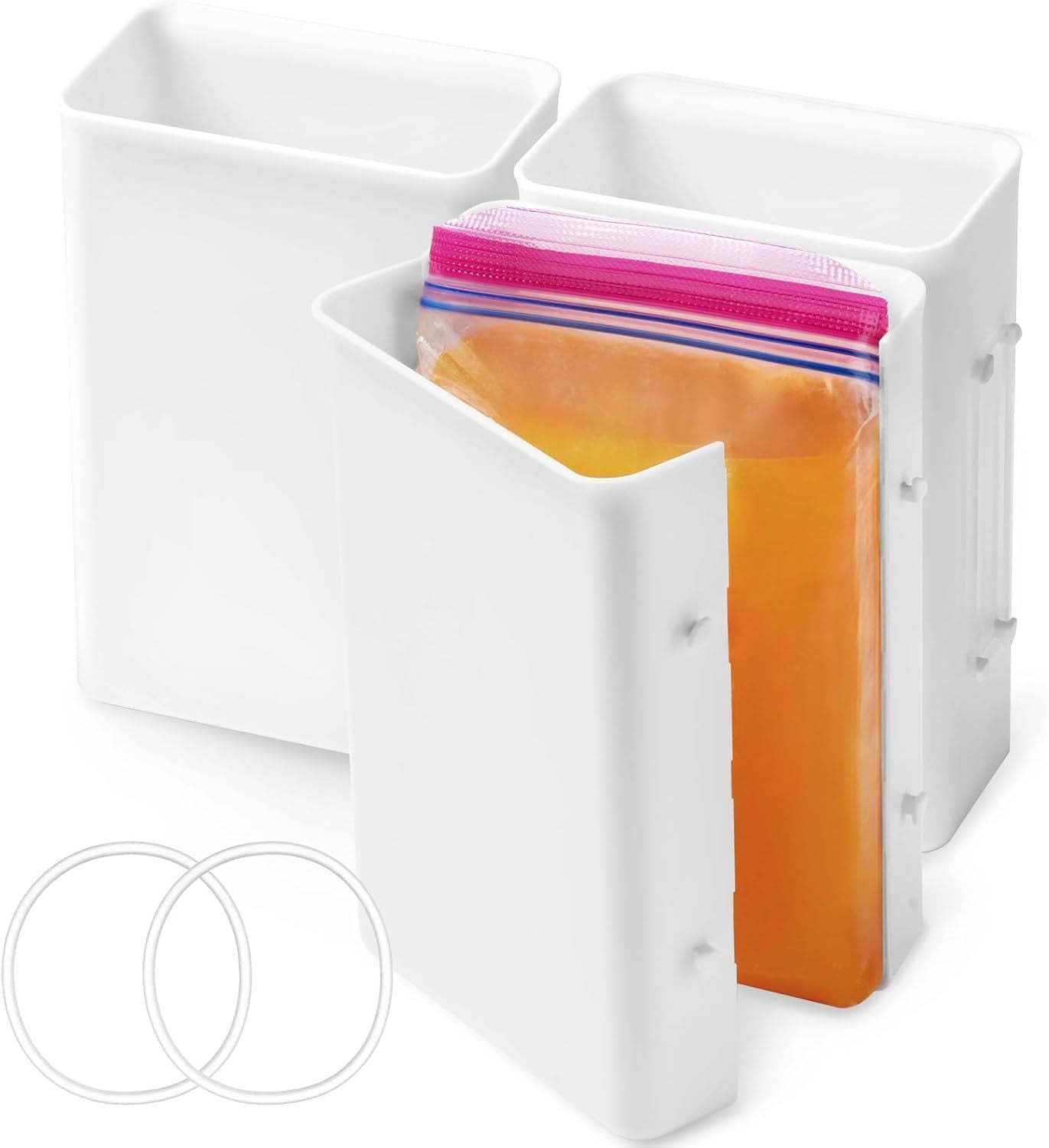 Freezer Soup Containers 3 Pack - 946ml Meal Prep Molds & Food Organizer Storage For Soup, Juice, Leftovers