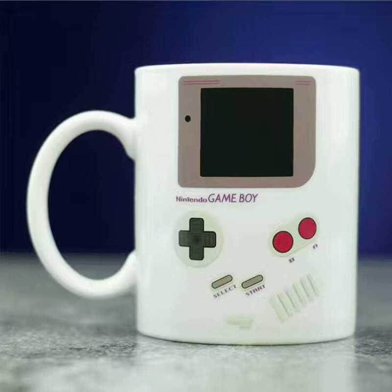 Retro Game Machine Mark Color Changing Cup Student Thermal Warm Coffee Cup