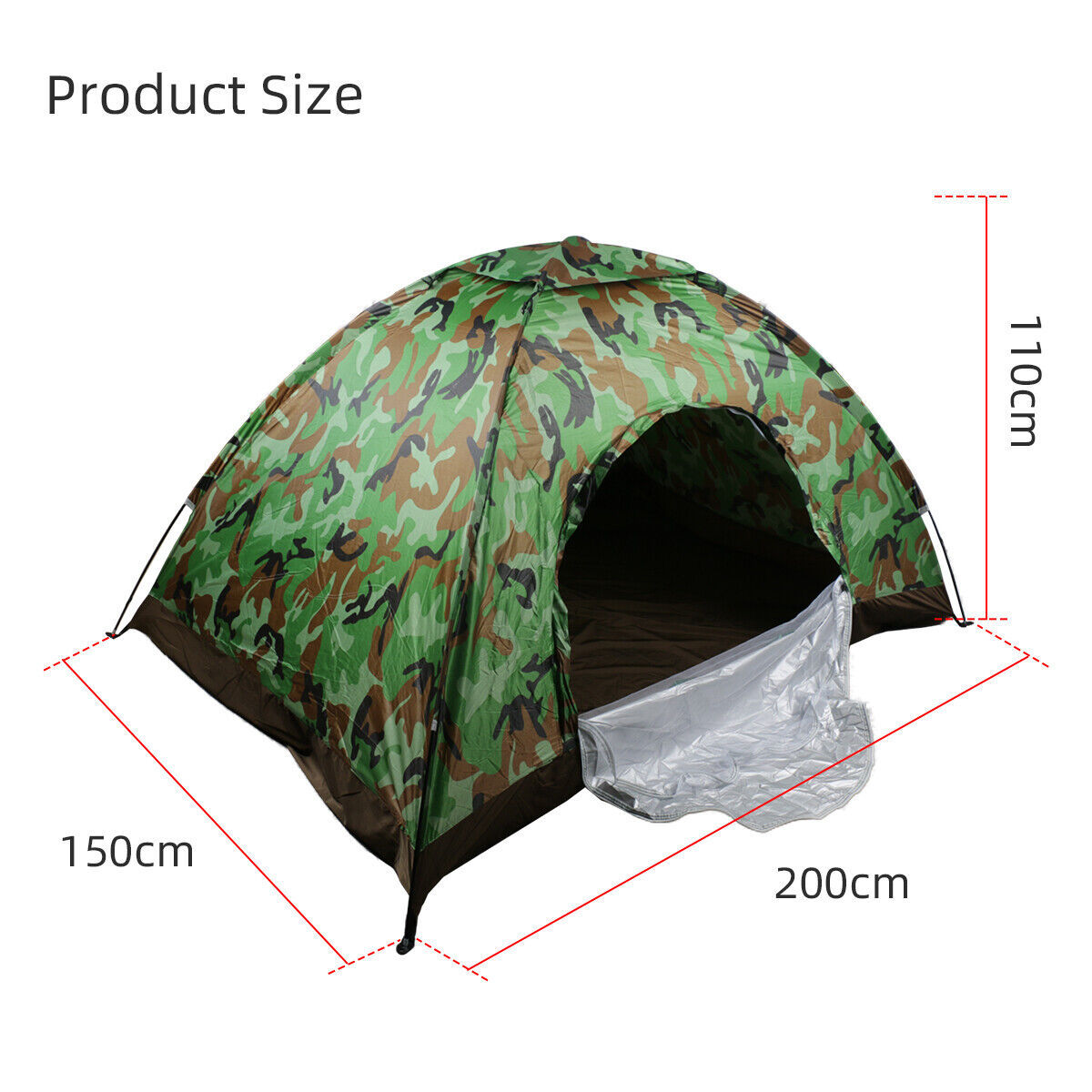 2-3 Man Automatic Instant Double Layer-Up Camping Tent Waterproof Outdoor