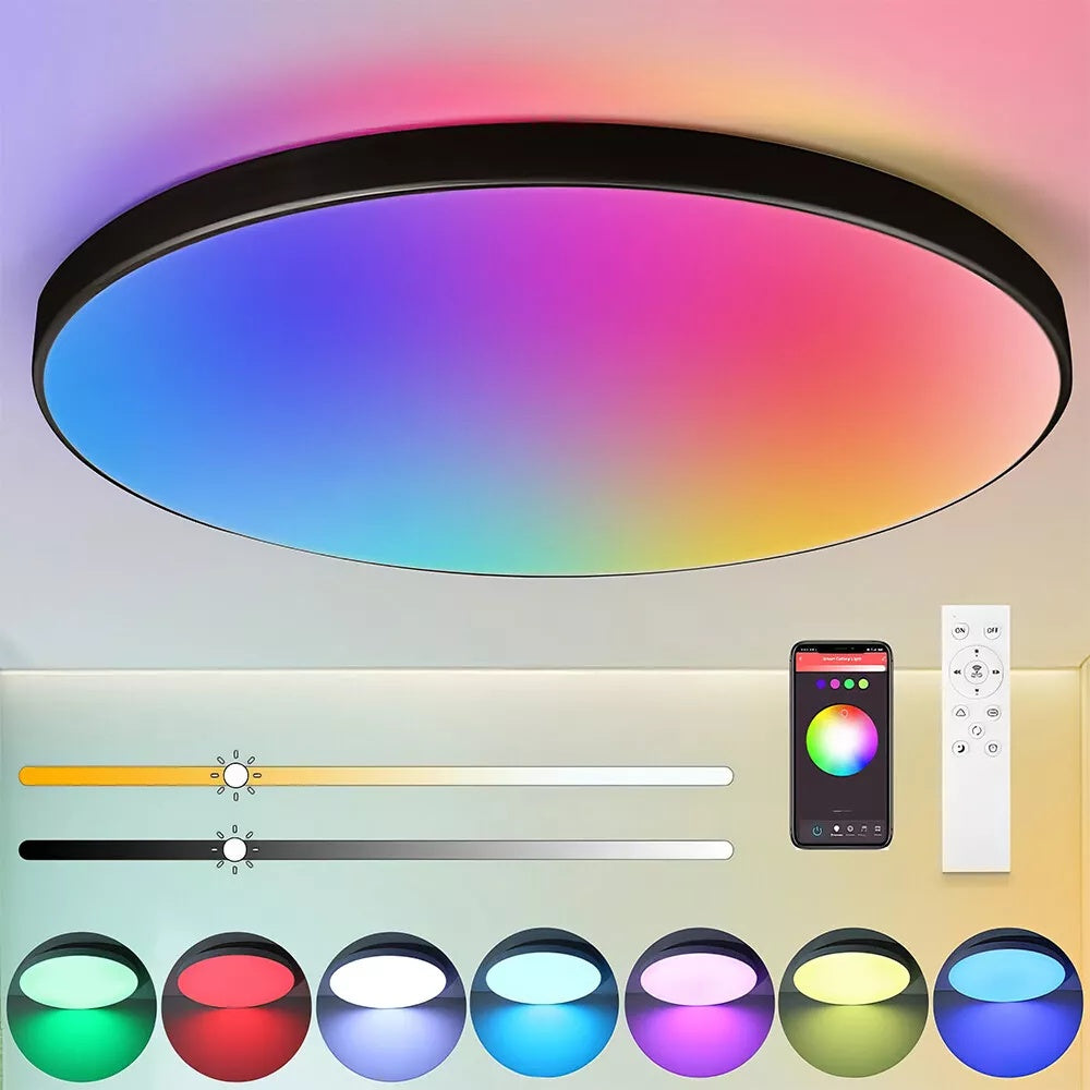 RGB LED Ceiling Light 28W Ceiling Lights With Remote Control Bathroom Lights