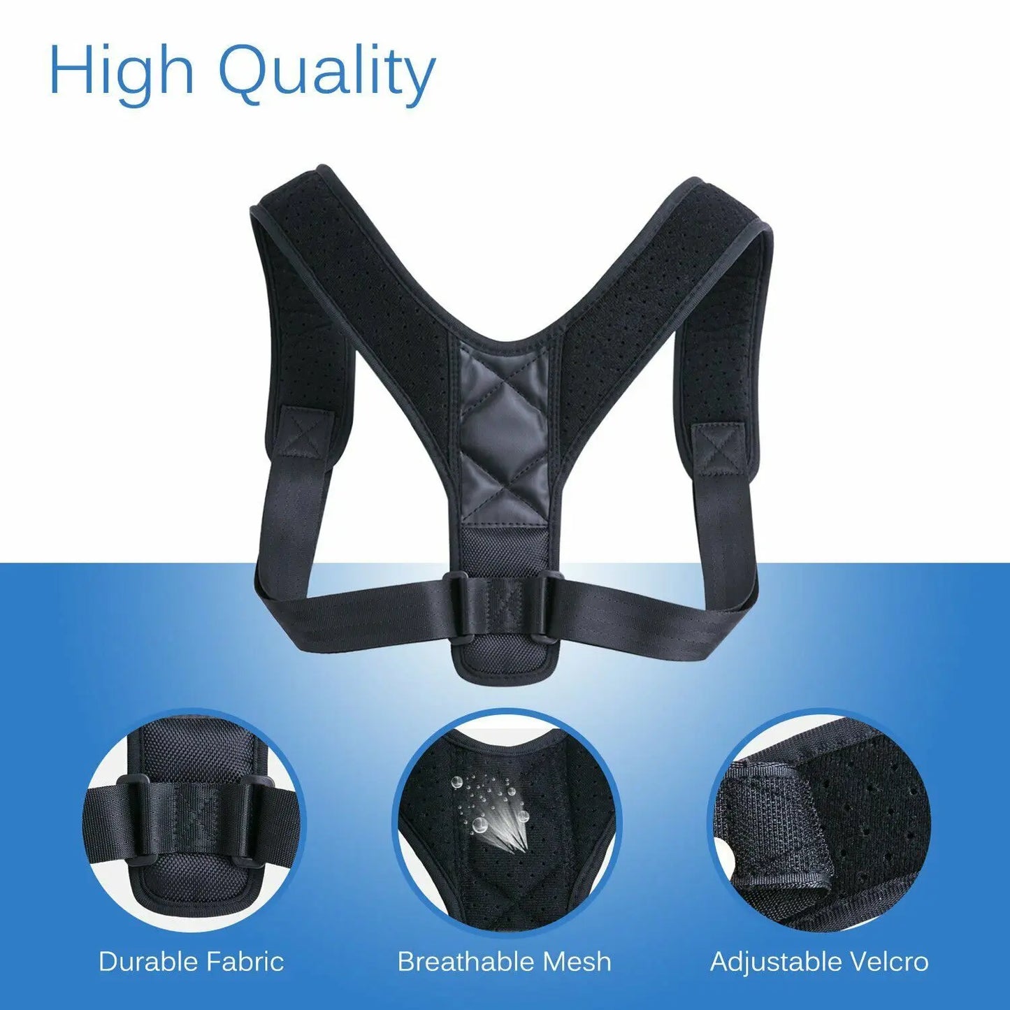 Podofo Adjustable Clavicle Posture Corrector Men Woemen Upper Back Brace Shoulder Lumbar Support Belt Corset Posture Correction