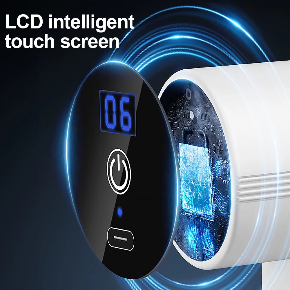 Mini Massage Gun Muscle Relaxation Deep Tissue Body Massager Dynamic Vibrator Portable LCD Digital Display Fascia Gun Massage
