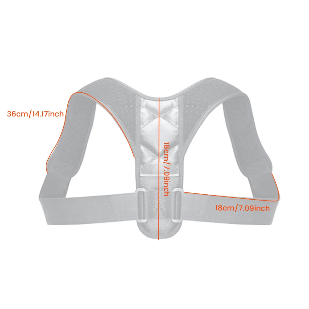 Podofo Adjustable Clavicle Posture Corrector Men Woemen Upper Back Brace Shoulder Lumbar Support Belt Corset Posture Correction
