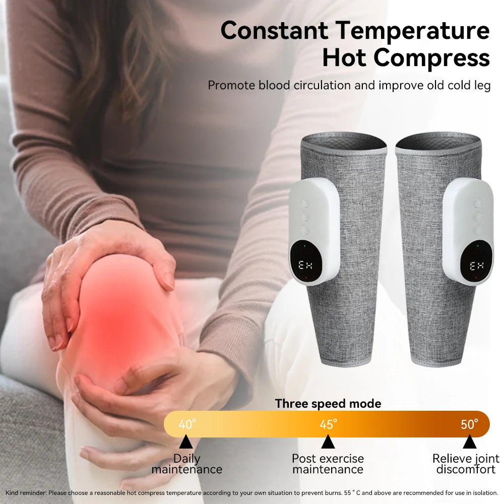 Portable Wireless 360° Air Pressure Calf Massager Eletric Leg Massage Calf And Foot Airbag Compresstion Relax Ergonomic Massager