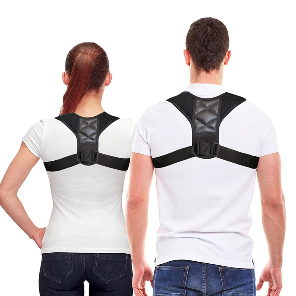 Podofo Adjustable Clavicle Posture Corrector Men Woemen Upper Back Brace Shoulder Lumbar Support Belt Corset Posture Correction