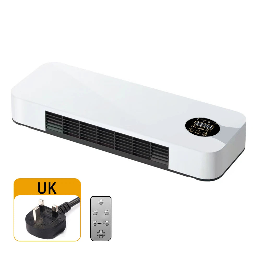 New Fan Heater Wall Mounted Electric Heater Heater Warm Air Cold Air Dual Mode with Remote Control Heater Air Conditioner