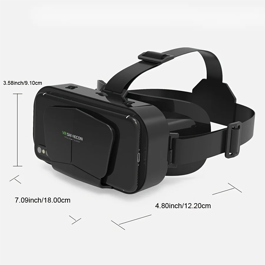 3D Headset VR Smart Glasses Virtual Reality Adjustable wearable Devices Helmet Visor Lenses Goggle For Smartphone Controller