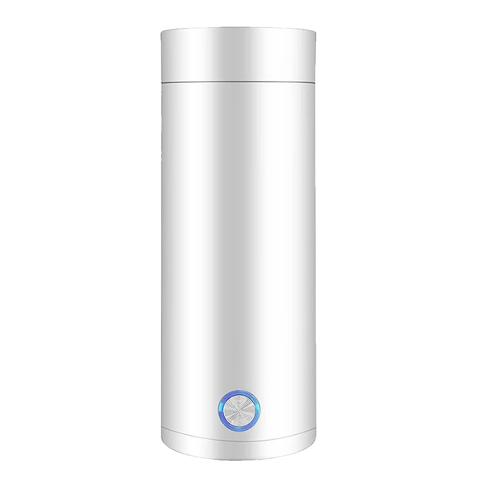 Portable Travel Electric Cup 400ml Stainless Steel Vacuum Insulated Cup Auto Off Electric Kettle Water Boiler for Tea Coffee