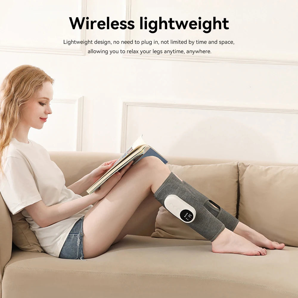 Portable Wireless 360° Air Pressure Calf Massager Eletric Leg Massage Calf And Foot Airbag Compresstion Relax Ergonomic Massager