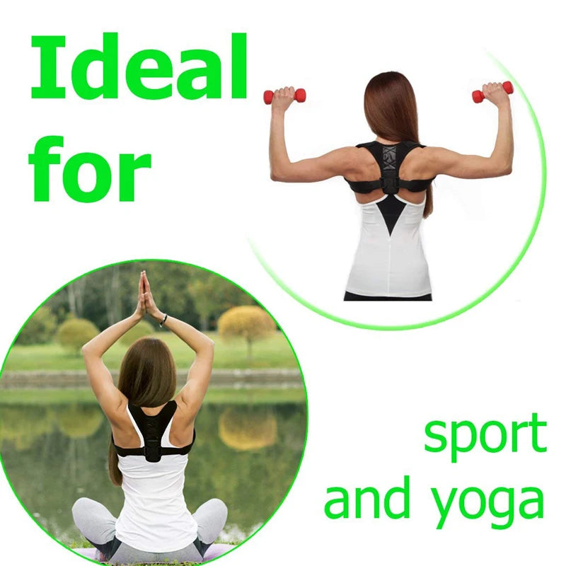 Podofo Adjustable Clavicle Posture Corrector Men Woemen Upper Back Brace Shoulder Lumbar Support Belt Corset Posture Correction
