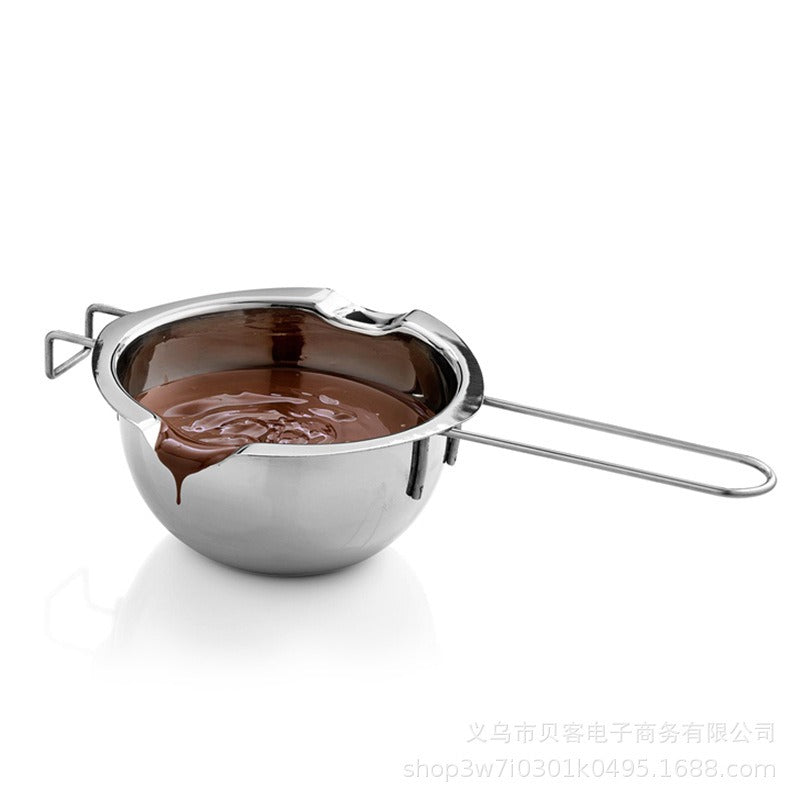 Stainless steel chocolate melting furnace, heating pot melting furnace for baking, butter heating and melting bowl