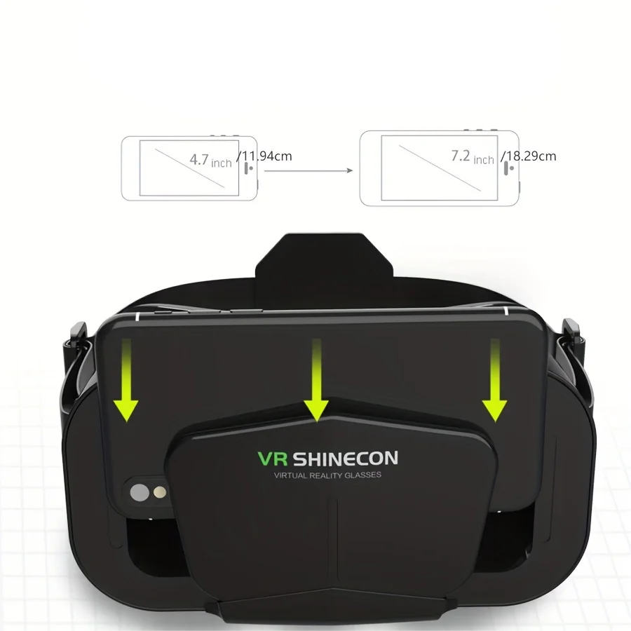 3D Headset VR Smart Glasses Virtual Reality Adjustable wearable Devices Helmet Visor Lenses Goggle For Smartphone Controller