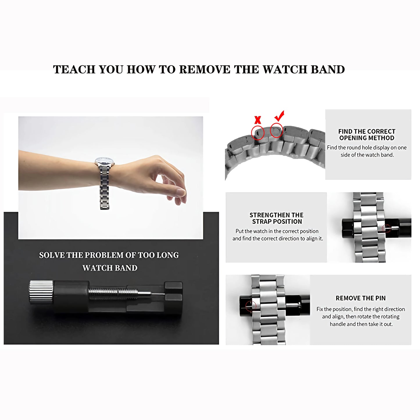 BOSCK Analog Mens Watch 40mm Easy Read Stainless Steel Business Watch for Men Mens Wrist Watches Wrist Watch for Men