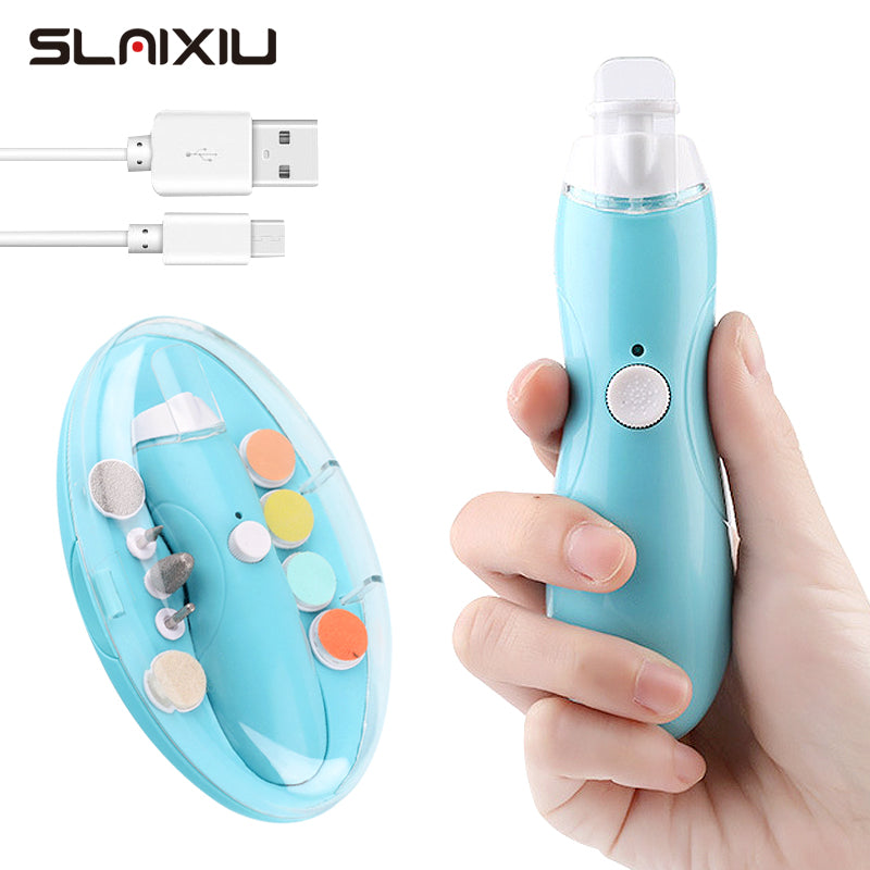 Electric Baby Nail Trimmer USB Charging Kids Infant Baby Cutter Nail Care Baby Trimmer Manicure Clipper Scissors