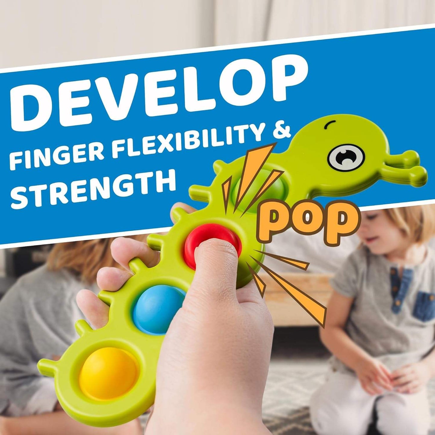 Fidget Simple Dimple Rat Killer Pioneer Finger Bubble Music Silicone Keychain Decompression