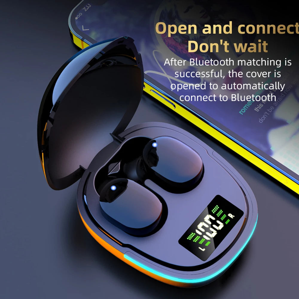 G9S Bluetooth Earphone Battery Display Stereo In Ear Sports TWS Portable