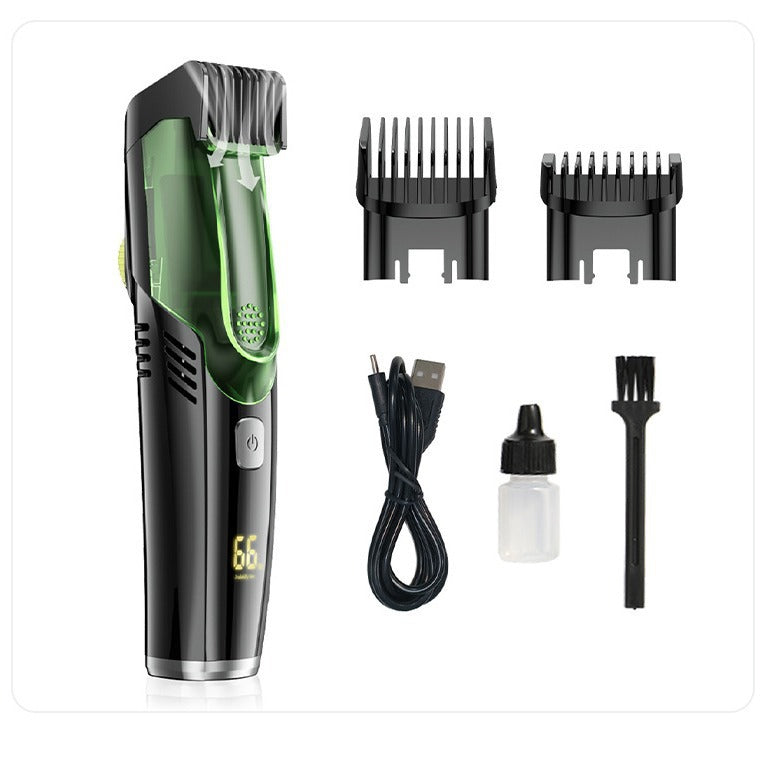 Automatic hair suction electric hair clipper with high-power anti water and electric thrusters and digital hair clippers 