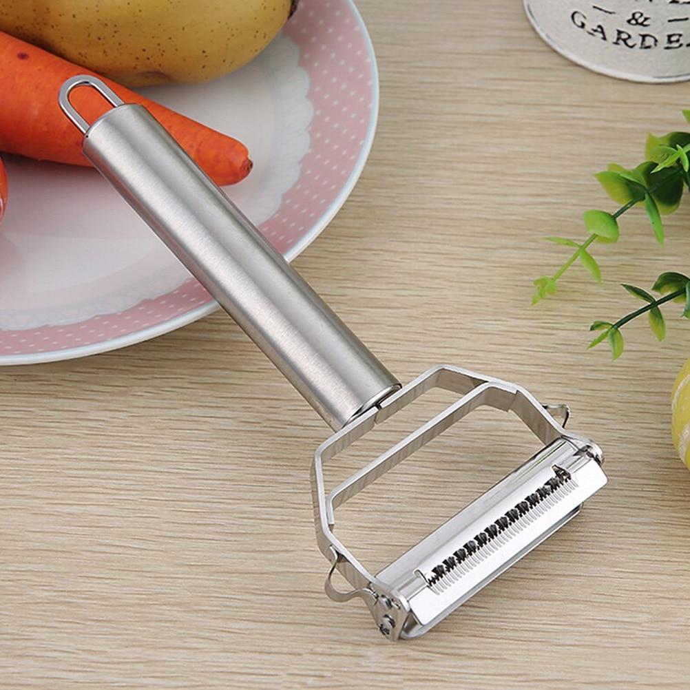 Kitchen Accessories Cooking Tools Multifunction Stainless Steel Julienne Peeler Vegetable Peeler Double Planing Grater