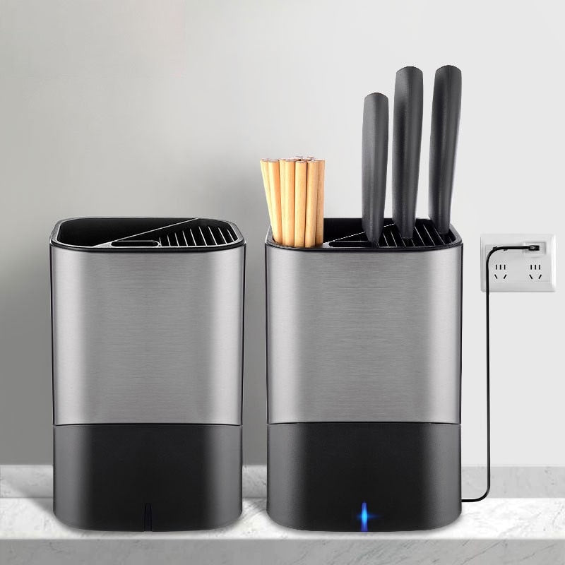 Sterilization Knife Holder Chef Cleavers Sterilizers Knives Household UV Block Cooking Utensils Organizer Knife Holder Rack