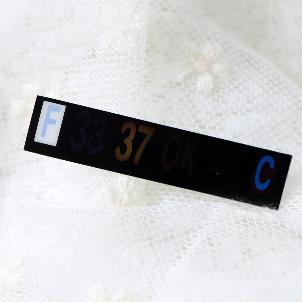 5pcs/Lot Infant Milk Bottle Temperature Thermometer ABS Digital Sticker Thermometer Infant Milk Bottle Temperature Plastic Strip