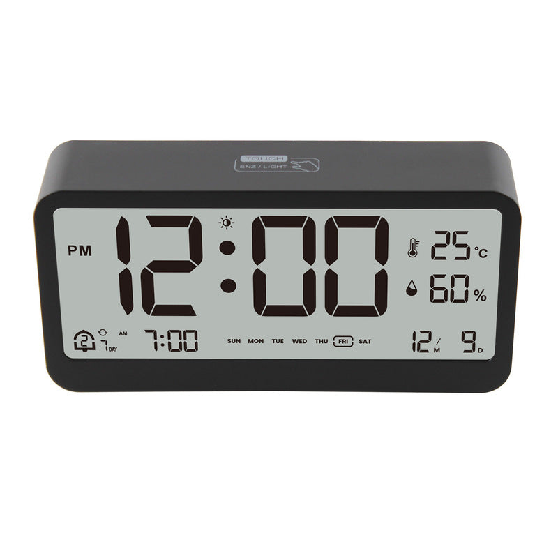 Multifunctional Digital Clock: Adjustable LED Brightness, Temp & Humidity Display, Dual - Mode Alarm, for Bedside or Desk