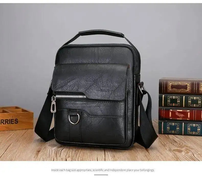 Men's PU Leather Messenger Shoulder Bags Vintage Cross Body Purse Handbag UK