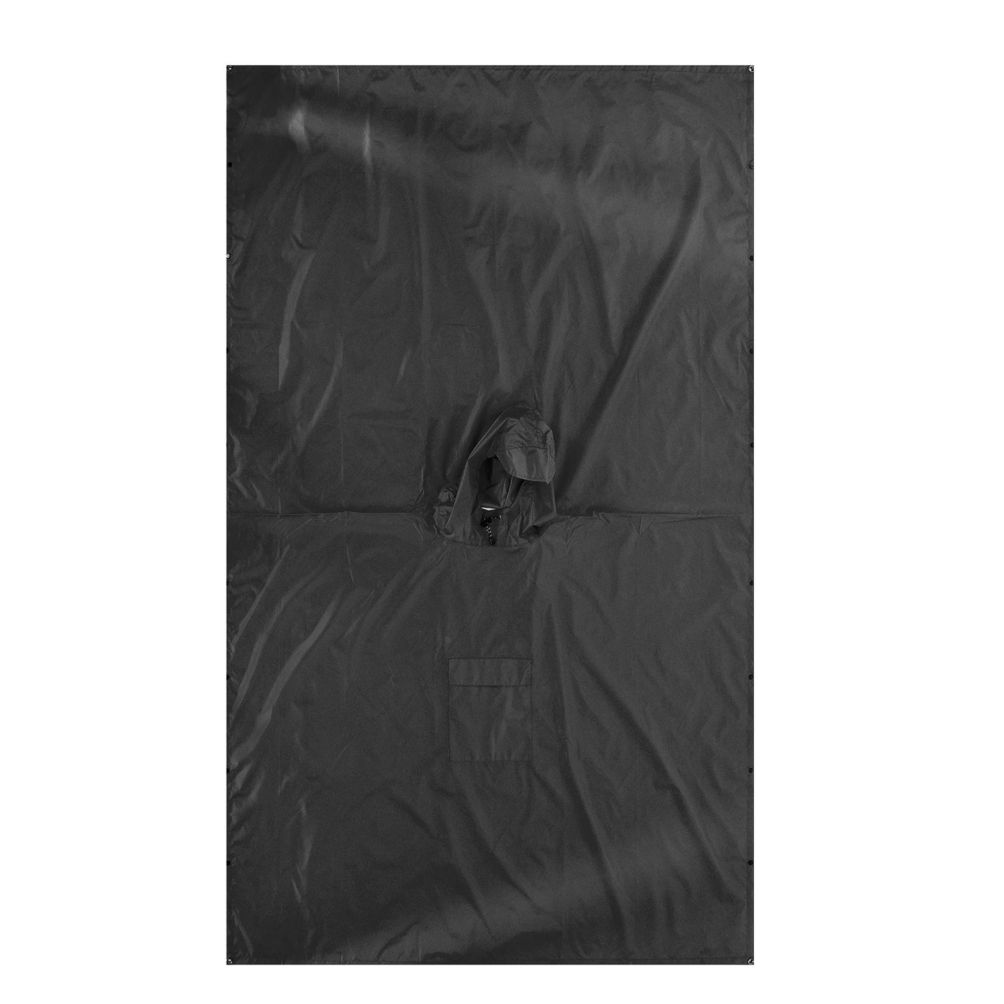 Hooded Lightweight Rain Poncho with Pocket | Waterproof Rain Gear & Sun Shelter for Camping, Hiking & Travel