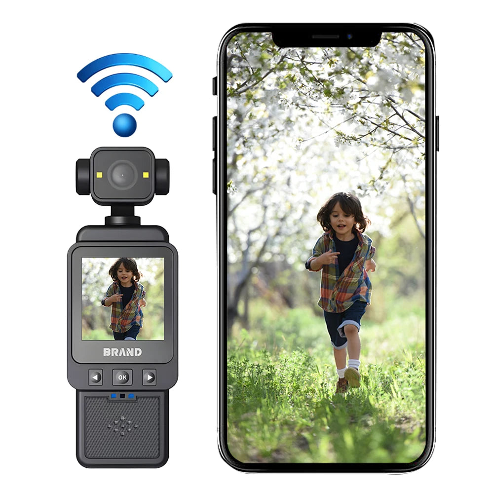 1080P WiFi Sports Wearable Camera Travel Bicycle Driver Recorder Mini Sports Cam for Motorcycle and Vlogging