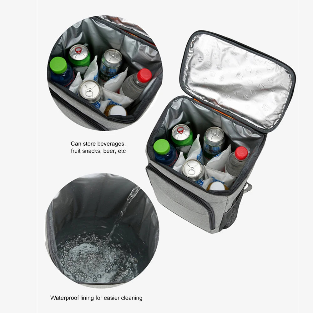 30L Extra Large Thermal Food Bag Cooler Bag Refrigerator Box Fresh Keeping Food Delivery Backpack Insulated Cooler Backpack